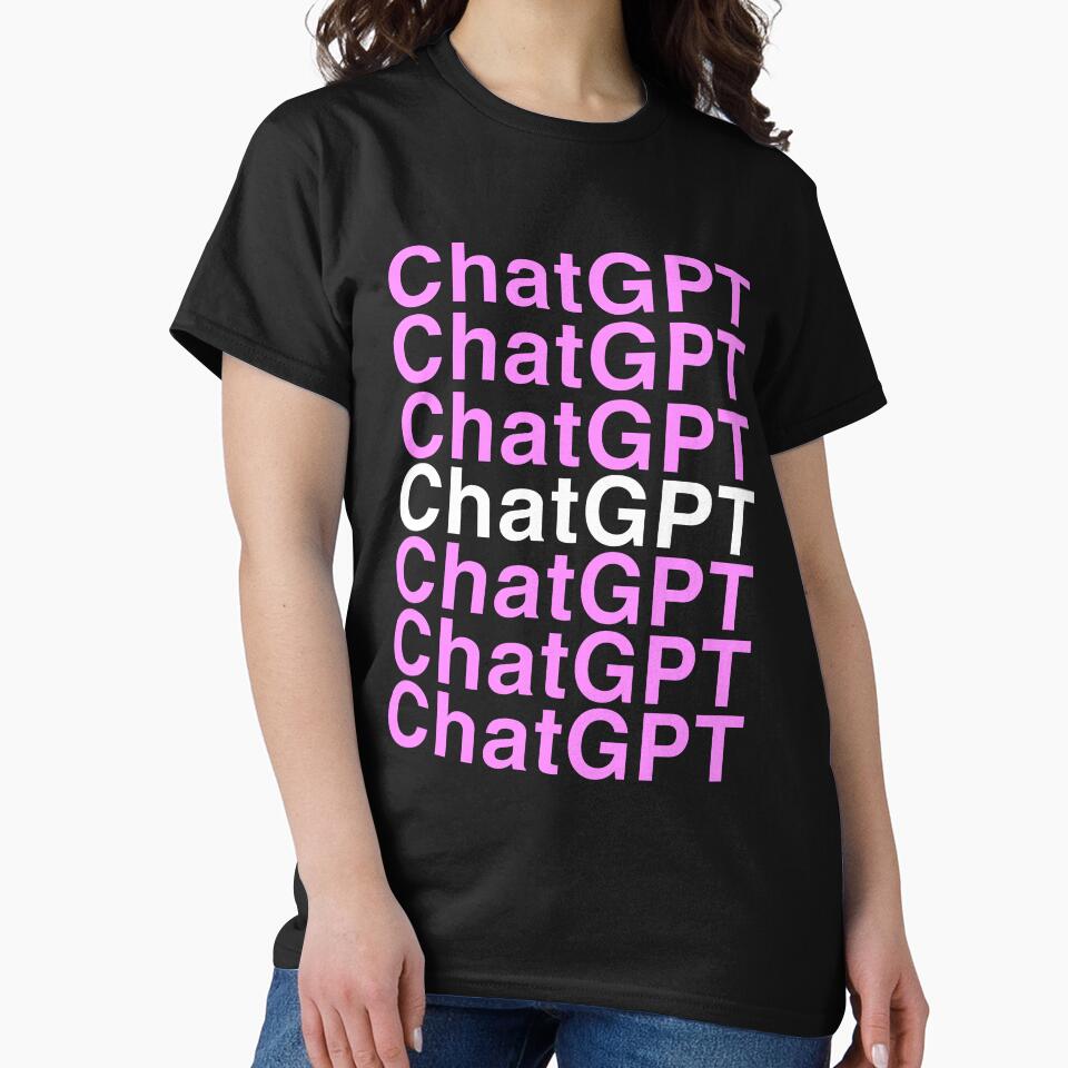 ChatGPT OpenAI Artificial Intelligence Tee | Tech Industry Logo Shirt Black