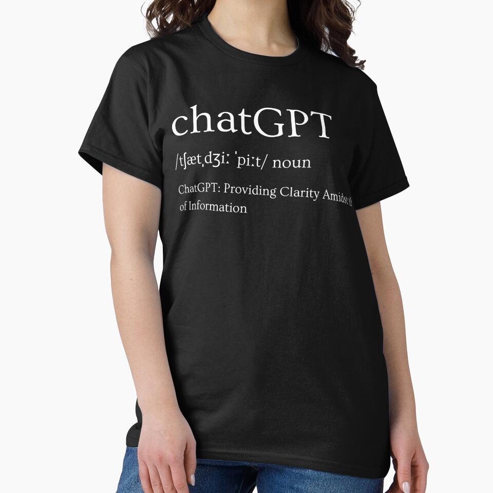 ChatGPT Providing Clarity Amidst Information Chaos AI Wisdom Tee Black