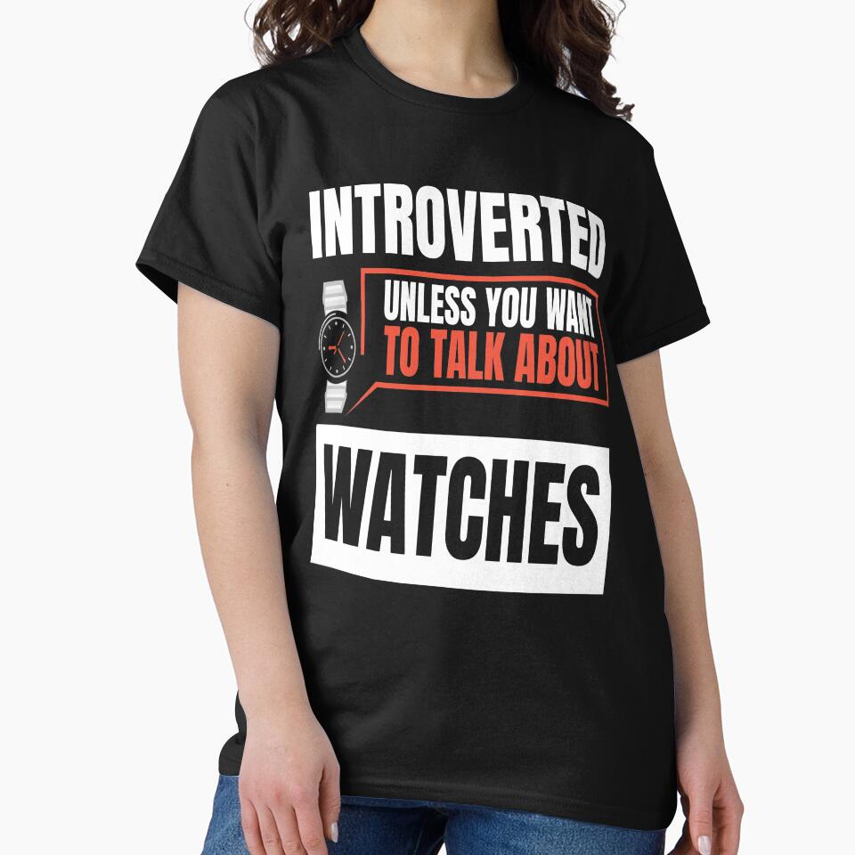 Talk About Watches Tee – Premium Wristwatch Collector Gift Item Black