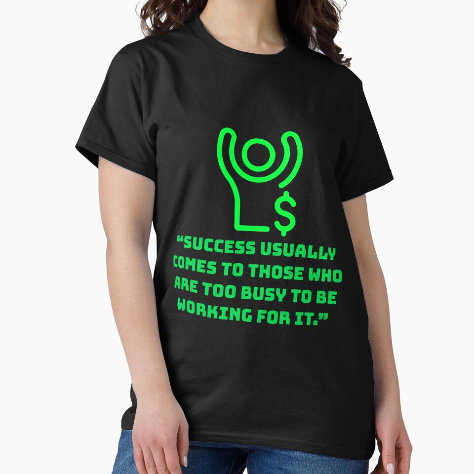 Achieve Your Goals Motivational Success Growth Mindset Tee Black