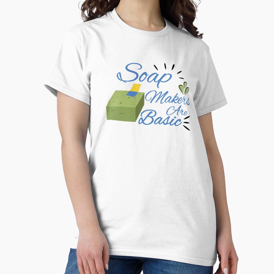 Funny Soap Maker Basic PH Scale Chemistry Design T-Shirt White