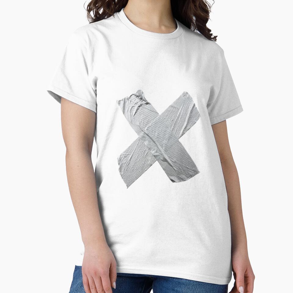 Duct Tape Realistic Texture Industrial Classic T-Shirt White