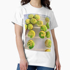 Matcha Macaron Swirl Graphic T-Shirt: Sweet Dessert Pastry Top White