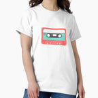 Classic Cassette Tape Retro Audio Icon Classic T-Shirt White