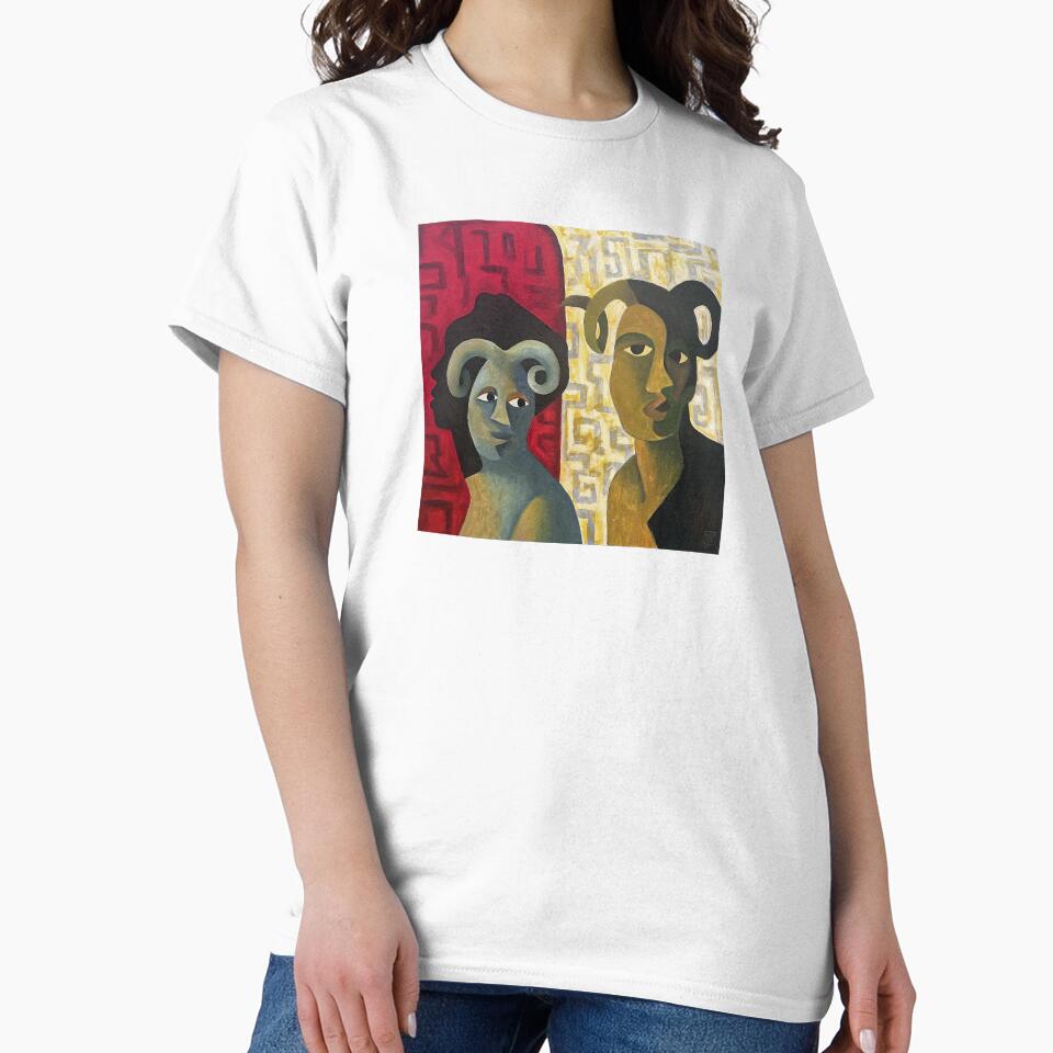 Horny Men Funny Sarcastic Joke Statement Classic T-Shirt White