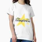 The Temptress Vintage Style Yellow Art Design Classic T-Shirt White