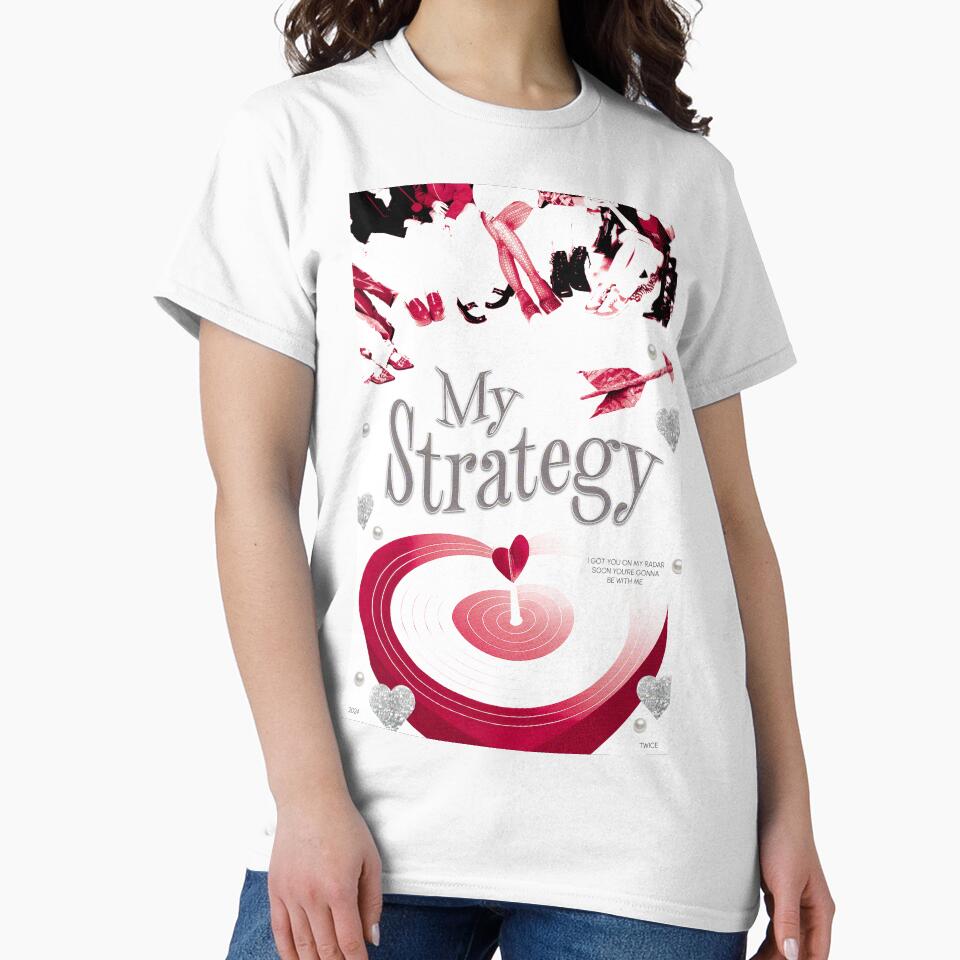 Strategy Twice Poster Kpop Inspired Minimalist Graphic Tee White