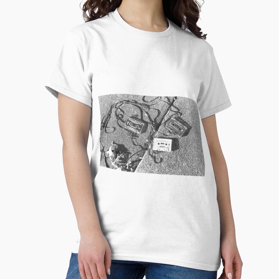 Vintage Tapes Collection Retro Music Lover Classic T-Shirt White