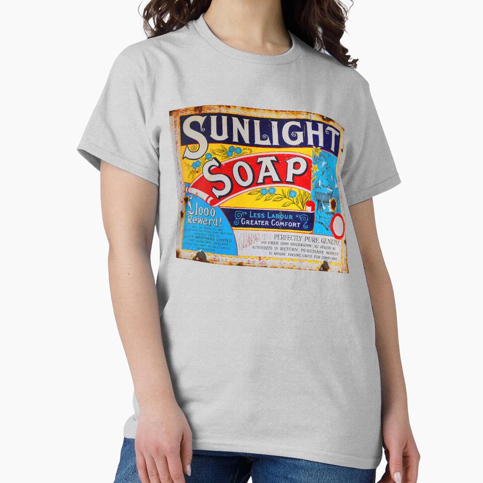Sunlight Soap Vintage Advertising Sign Classic T-Shirt Heather Grey