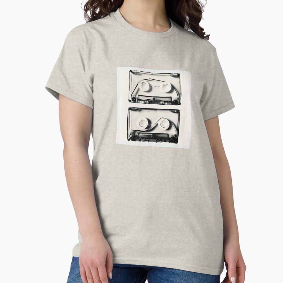 Infinite Loop Cassette Tape Music Forever Classic T-Shirt Creme